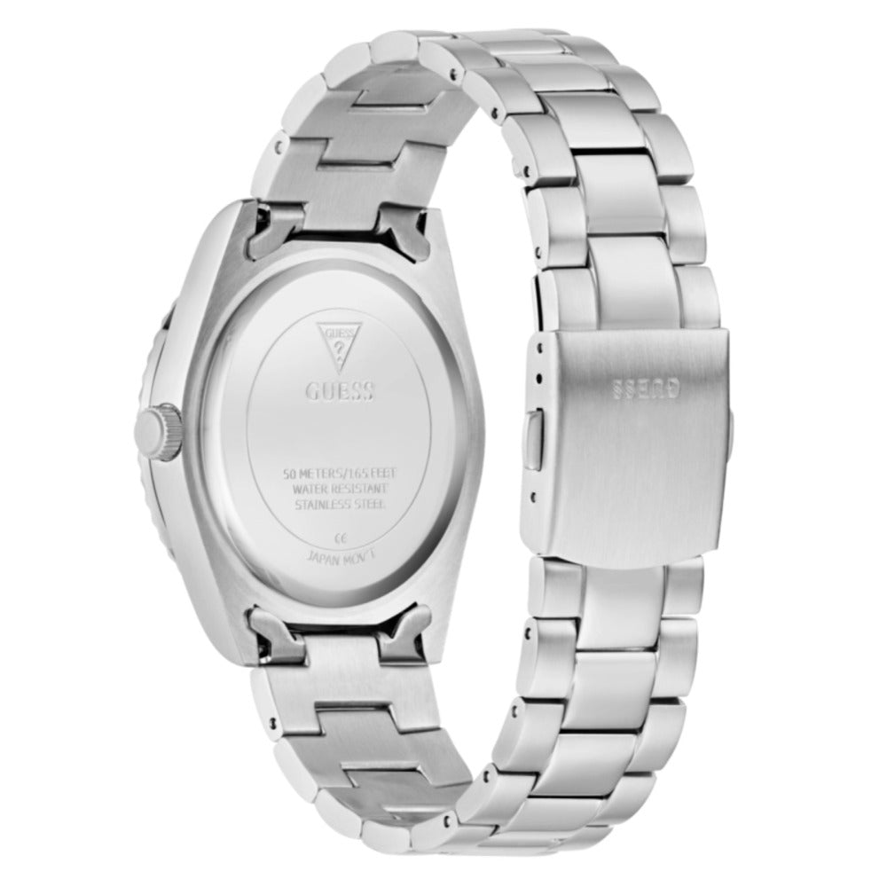 Men Guess Dress Silver Watch