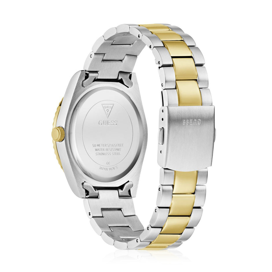 Men Guess Dress Two Tone Watch