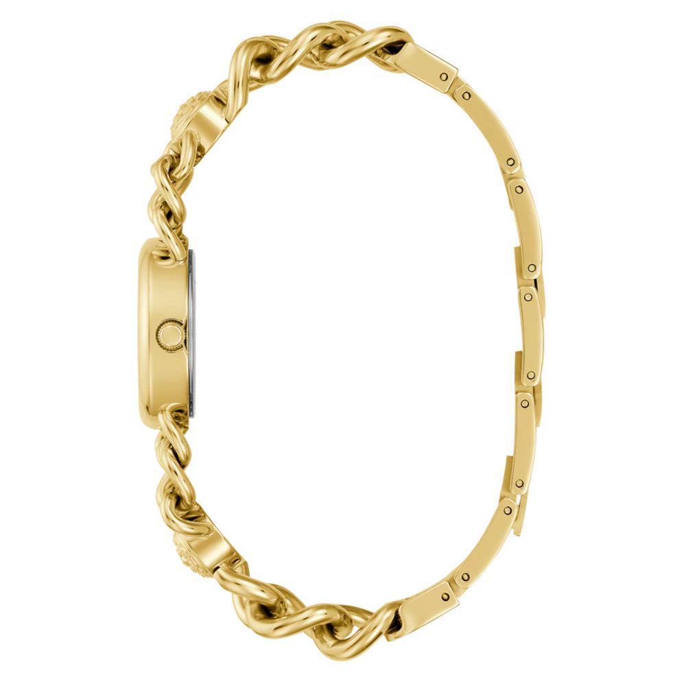 Women Guess Bejeweled Gold Watch