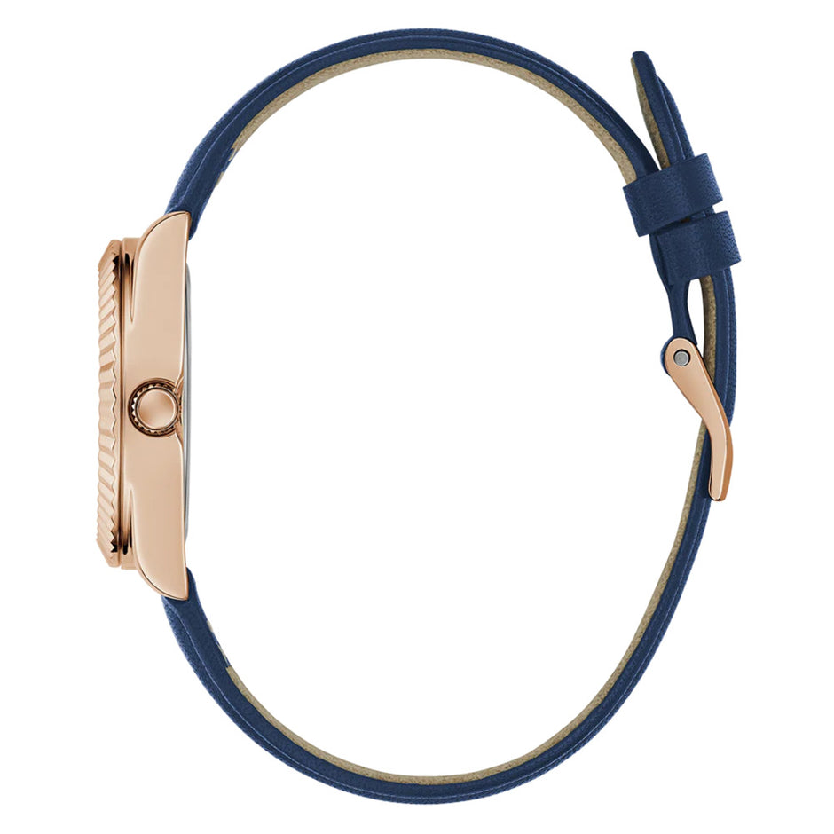 Women Guess Dress Blue Watch