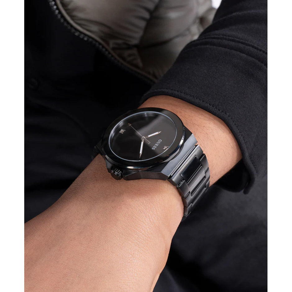 Men Guess Dress Black Watch