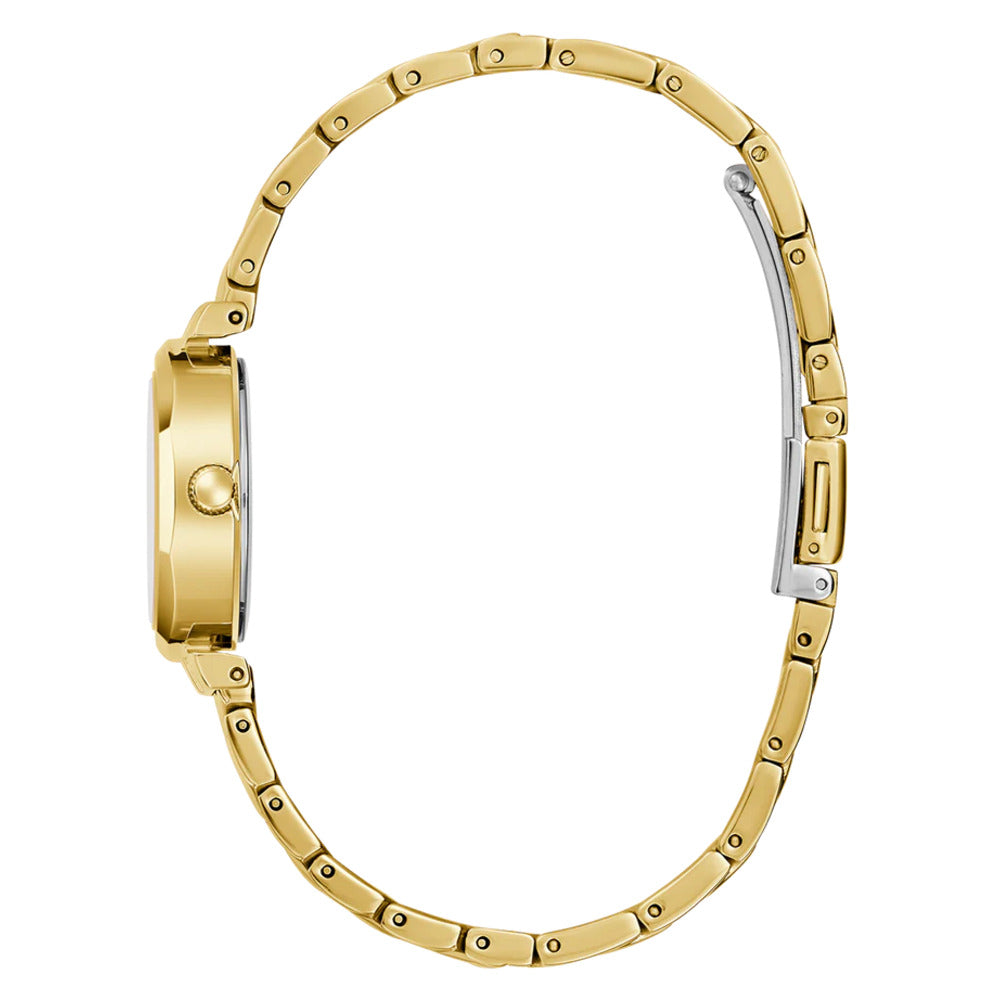 Women Guess Bejeweled Gold Watch