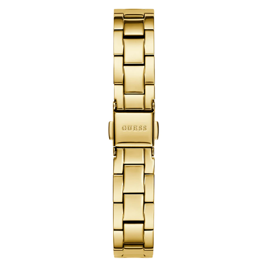 Women Guess Bejeweled Gold Watch