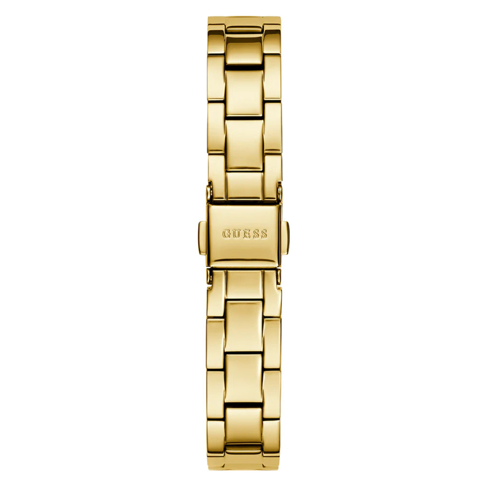 Women Guess Bejeweled Gold Watch