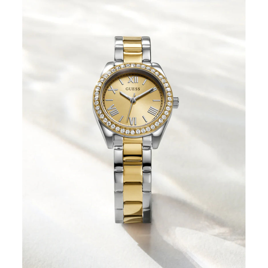Women Guess Dress Two Tone Watch