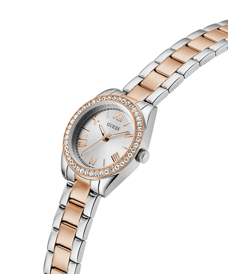 Women Guess Dress Two Tone Watch