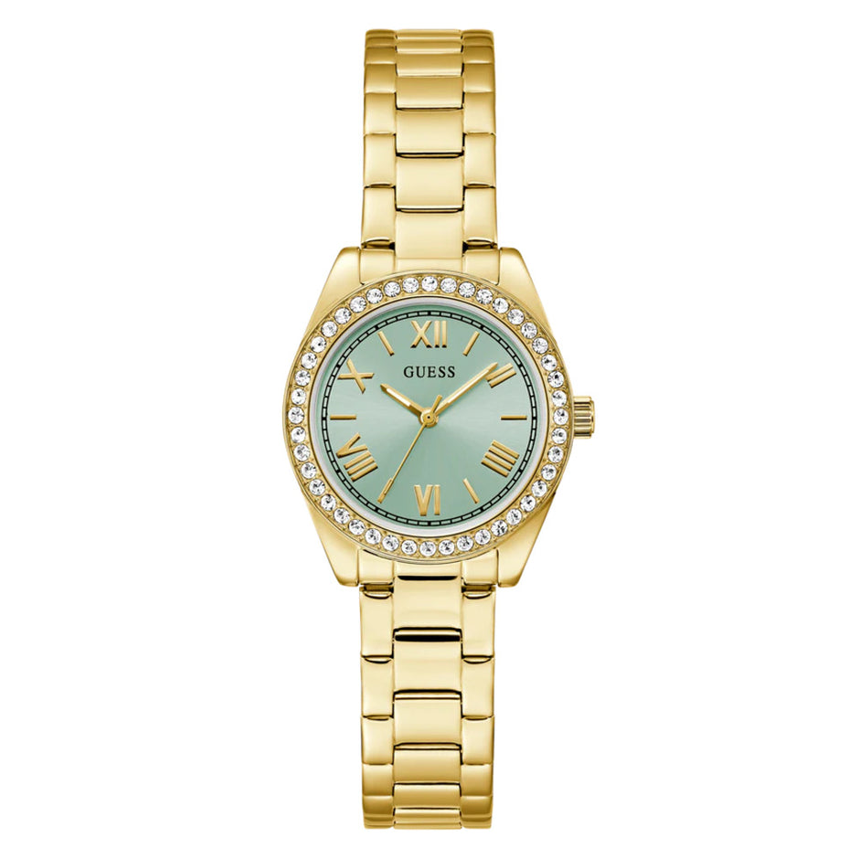 Women Guess Dress Gold Watch