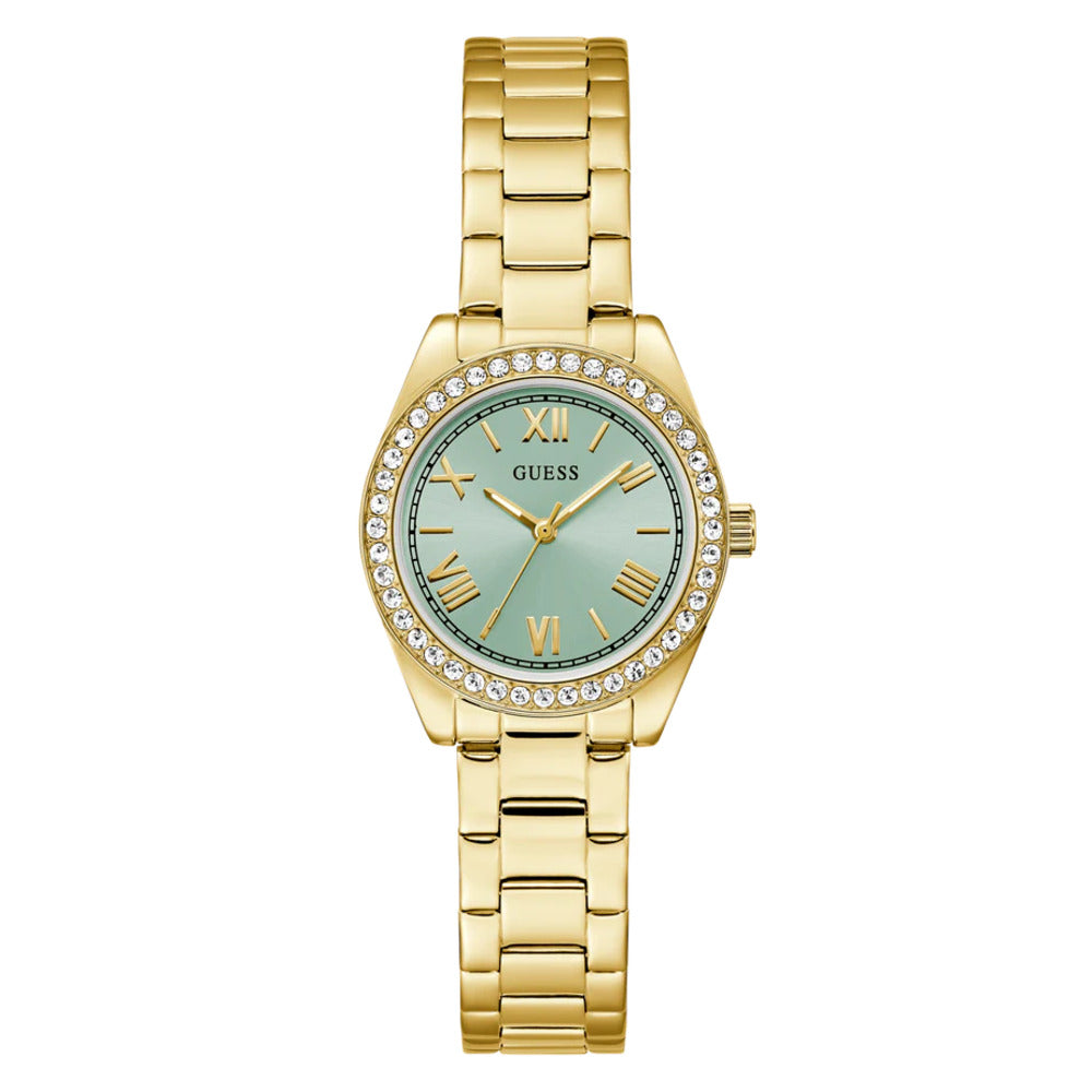 Women Guess Dress Gold Watch