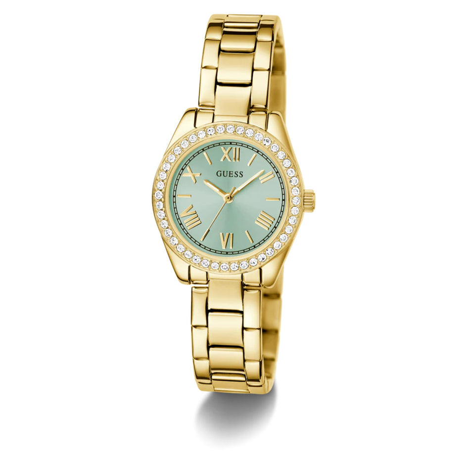 Women Guess Dress Gold Watch