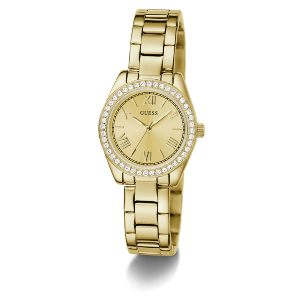 Women Guess Dress Gold Watch