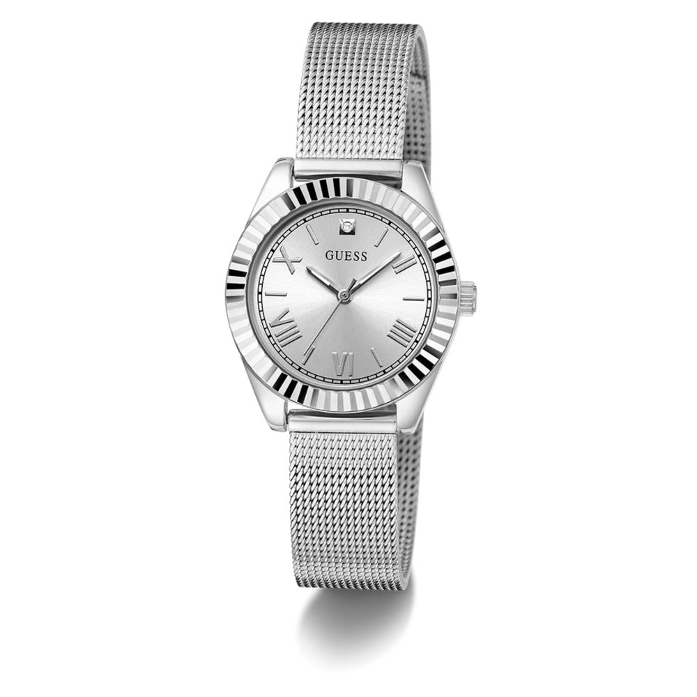 Women Guess Dress Silver Watch