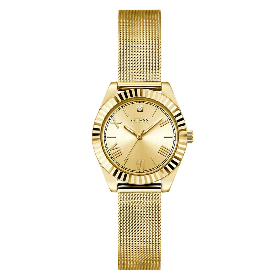 Women Guess Dress Gold Watch