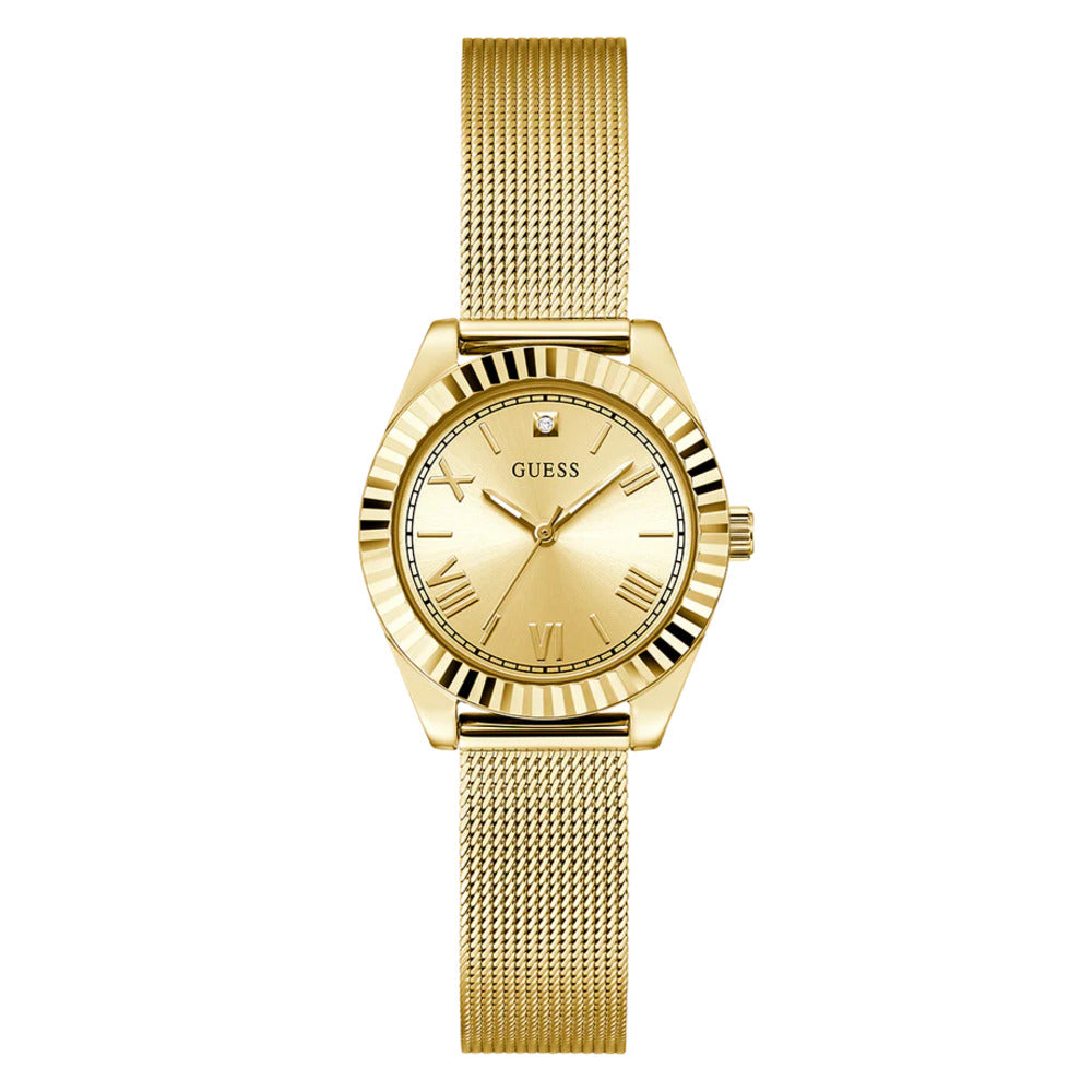 Women Guess Dress Gold Watch