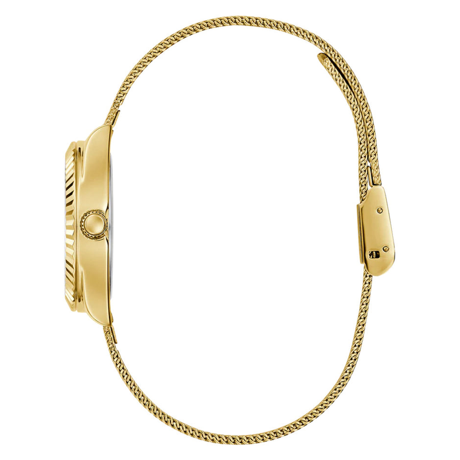 Women Guess Dress Gold Watch