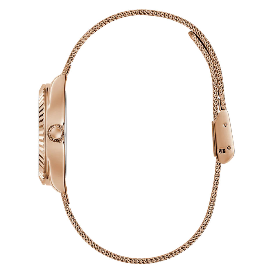 Women Guess Dress Rose Gold Watch