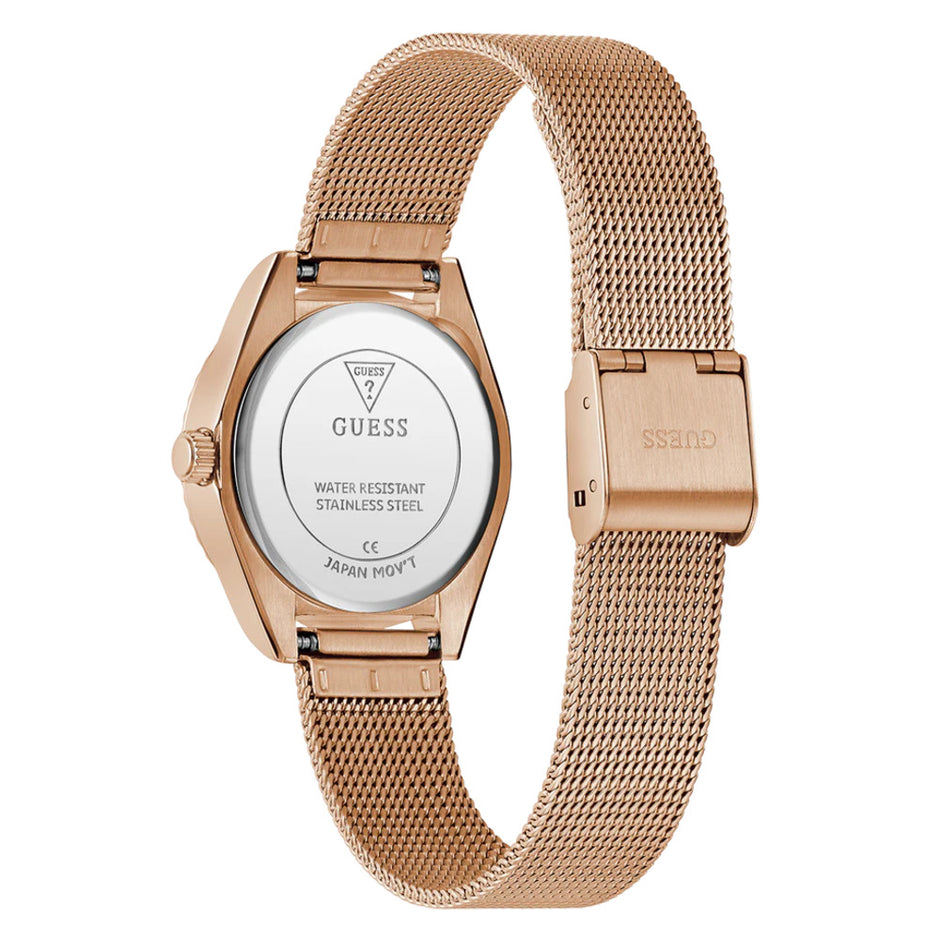 Women Guess Dress Rose Gold Watch