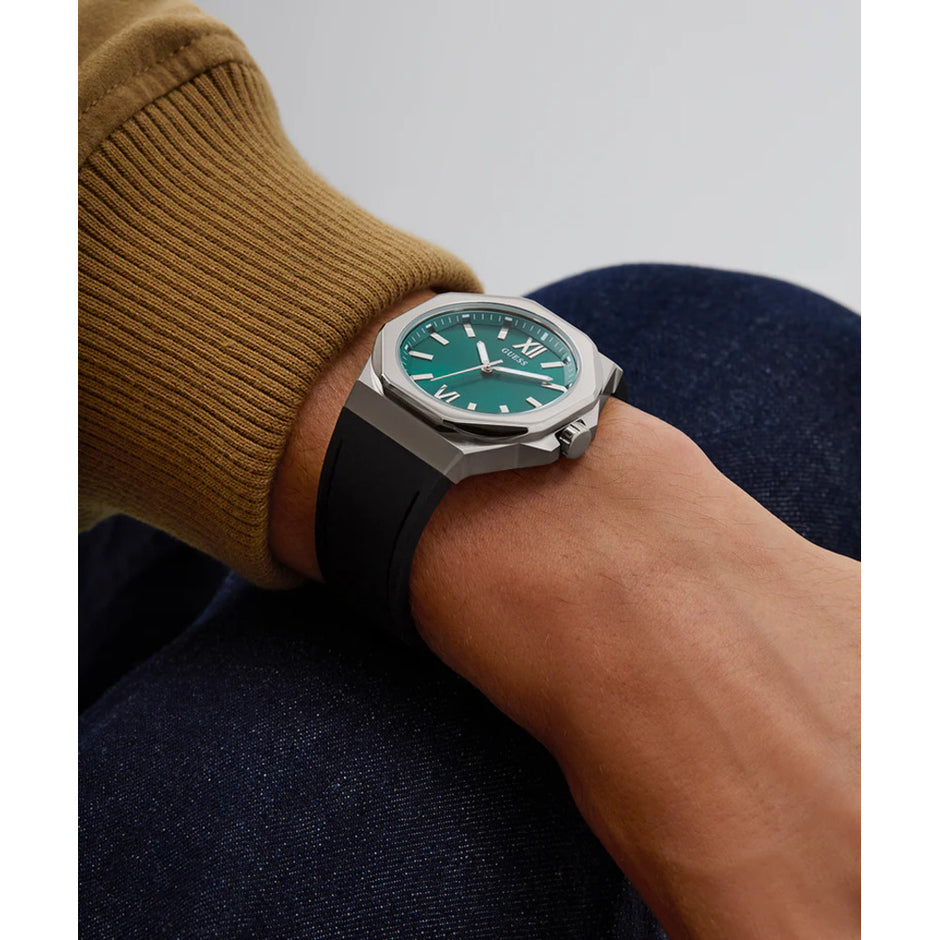 Men Guess Dress Black Watch