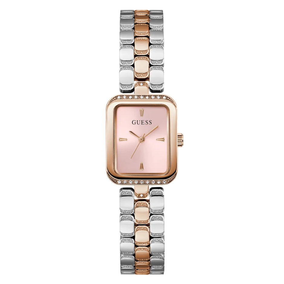 Women Guess Bejeweled Two Tone Watch