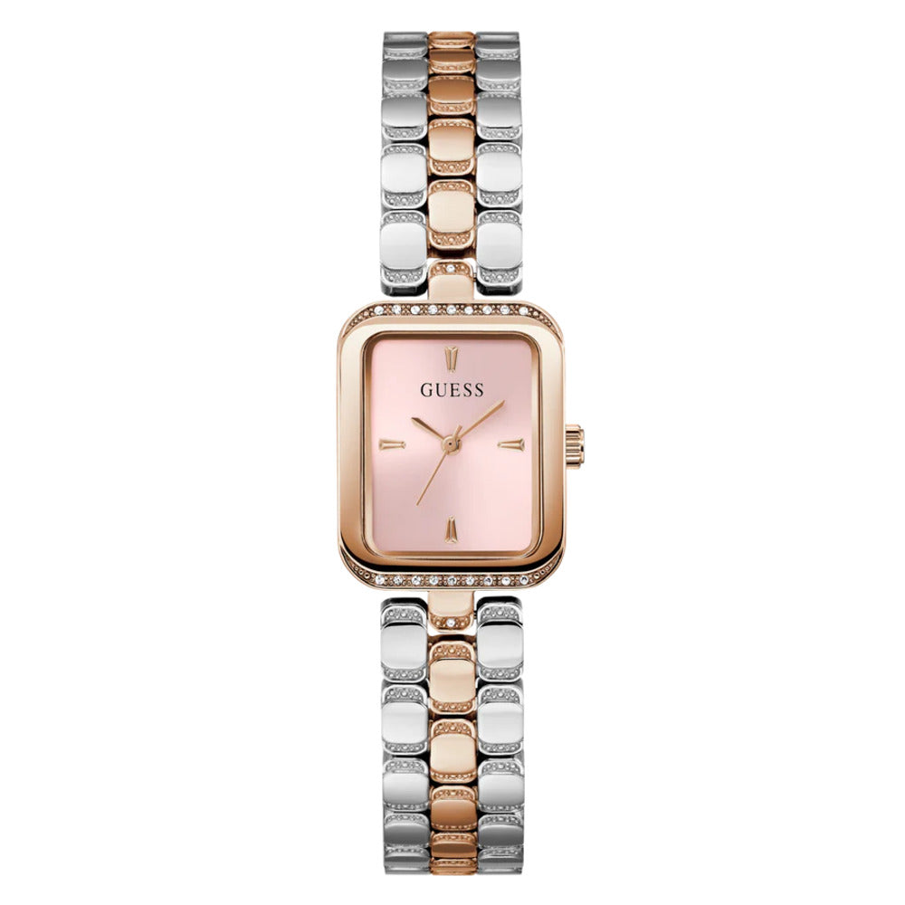 Women Guess Bejeweled Two Tone Watch