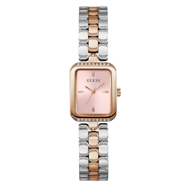 Women Guess Bejeweled Two Tone Watch