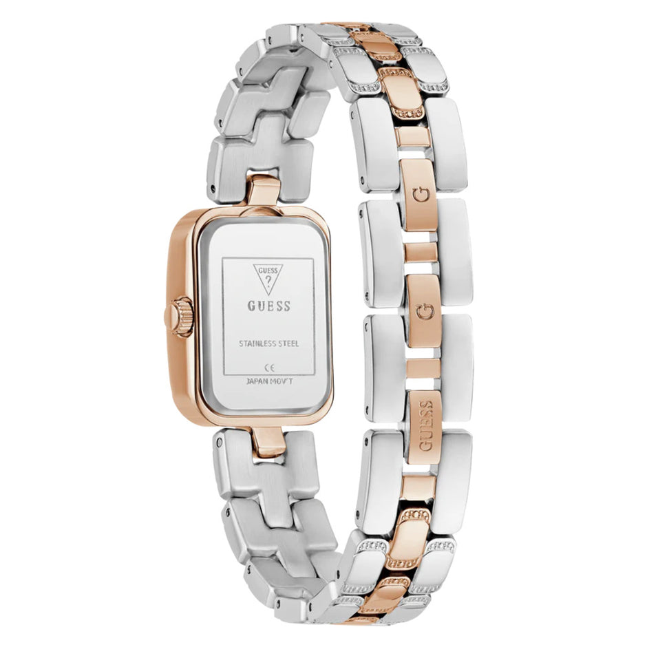 Women Guess Bejeweled Two Tone Watch