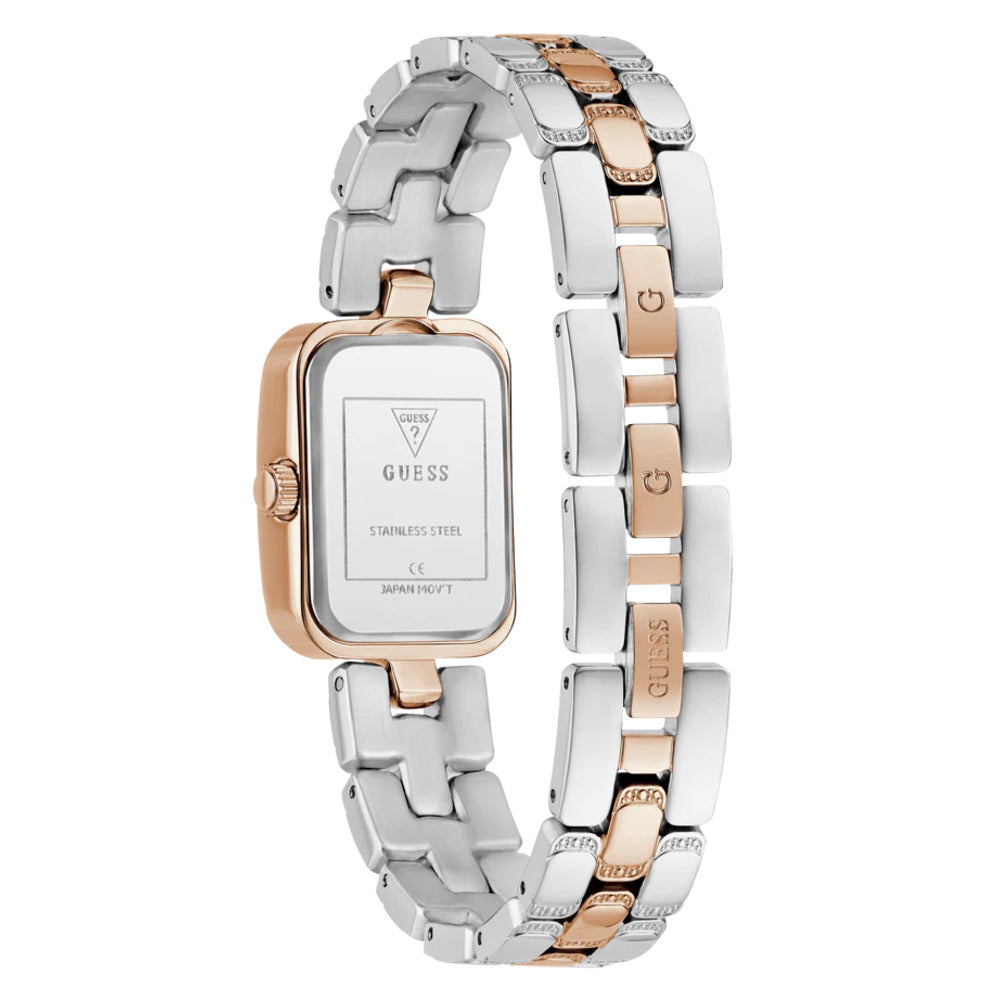 Women Guess Bejeweled Two Tone Watch