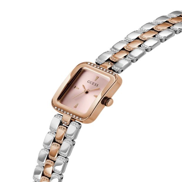 Women Guess Bejeweled Two Tone Watch