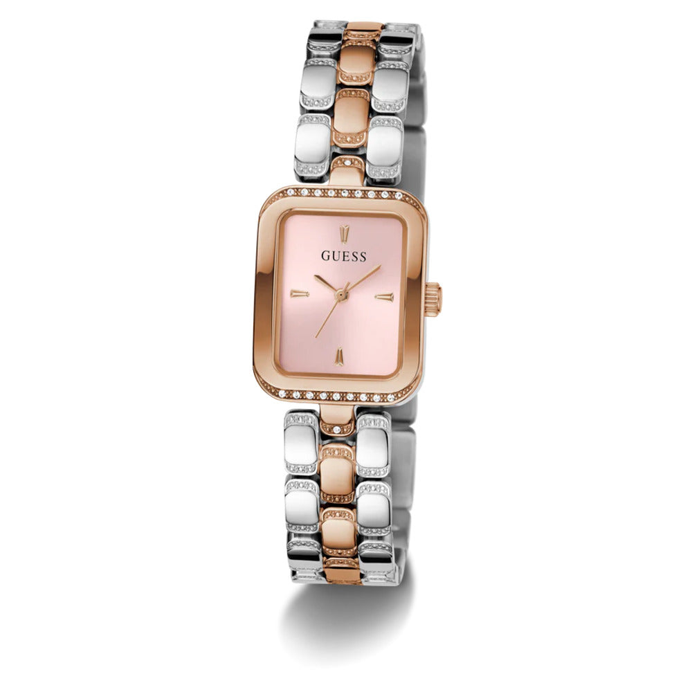 Women Guess Bejeweled Two Tone Watch