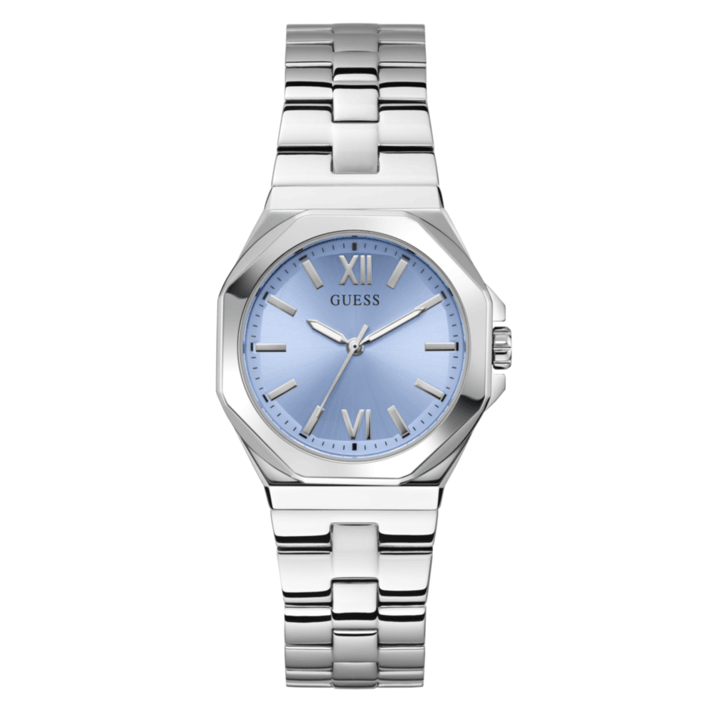 Women Guess Dress Silver Watch