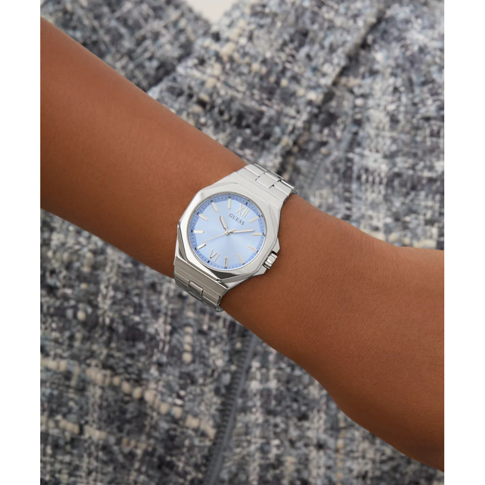 Women Guess Dress Silver Watch