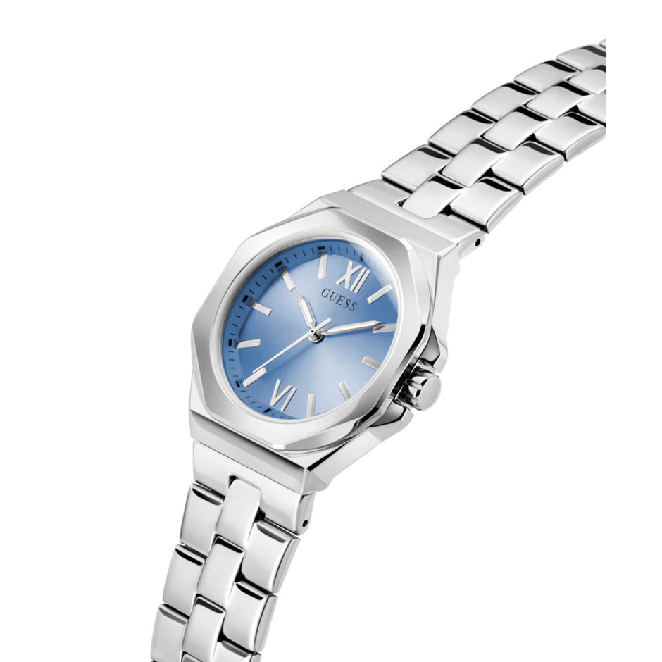 Women Guess Dress Silver Watch