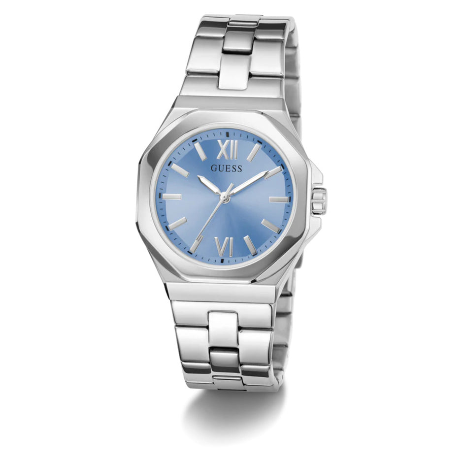 Women Guess Dress Silver Watch