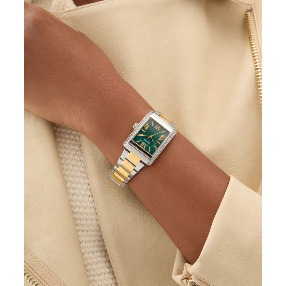 Women Guess Dress Two Tone Watch