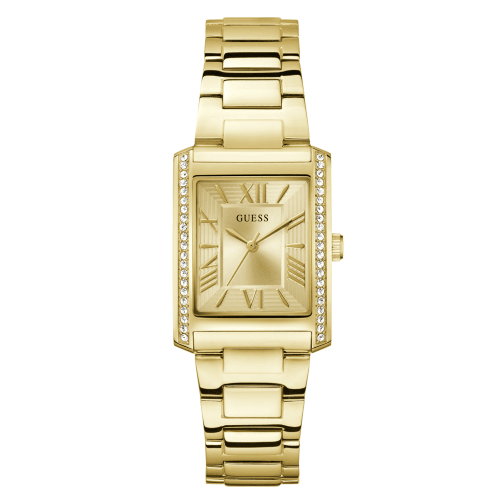 Women Guess Dress Gold Watch
