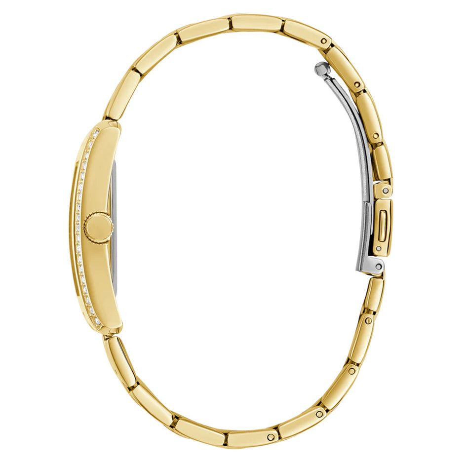 Women Guess Dress Gold Watch
