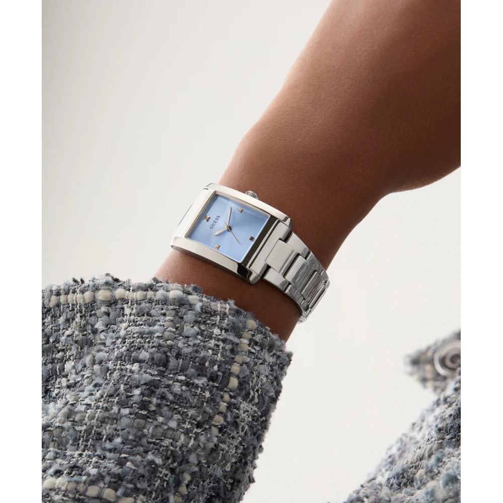 Women Guess Dress Silver Watch