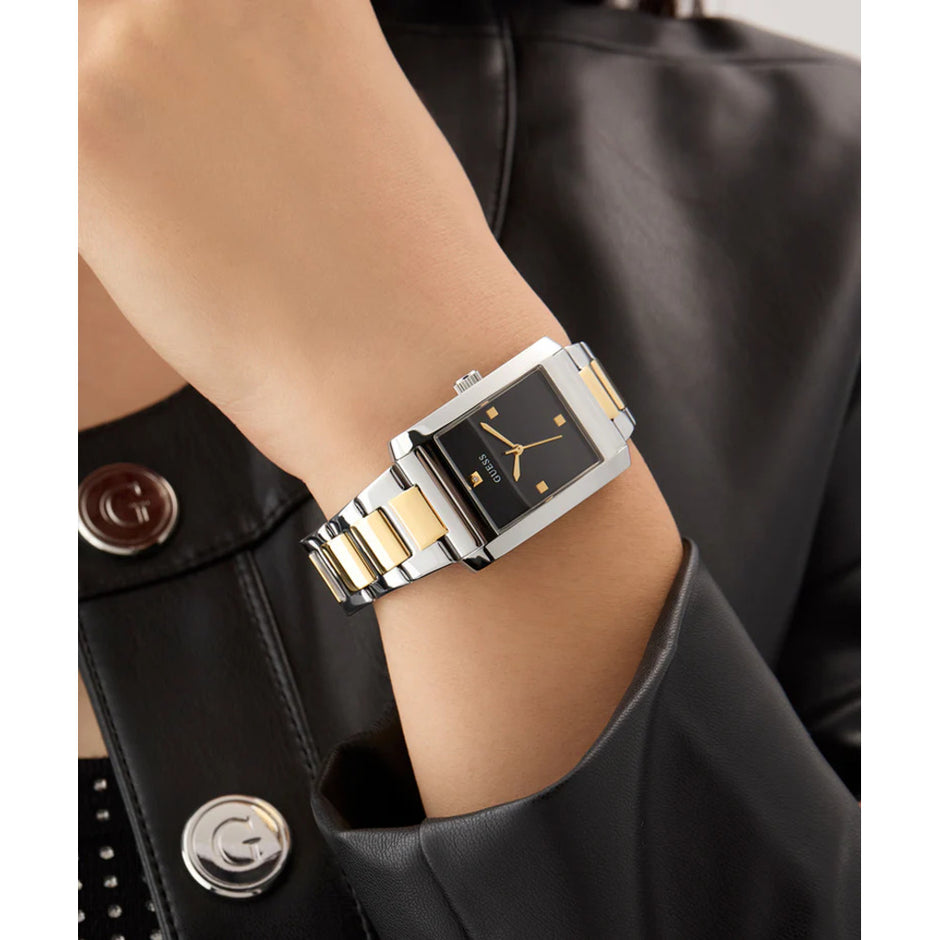 Women Guess Dress Two Tone Watch