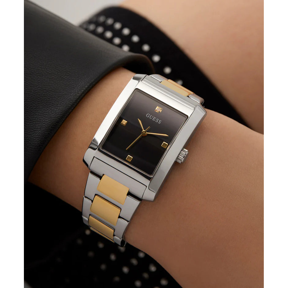 Women Guess Dress Two Tone Watch