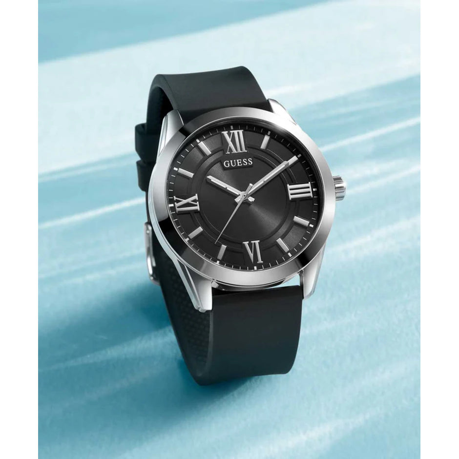 Men Guess Dress Black Watch