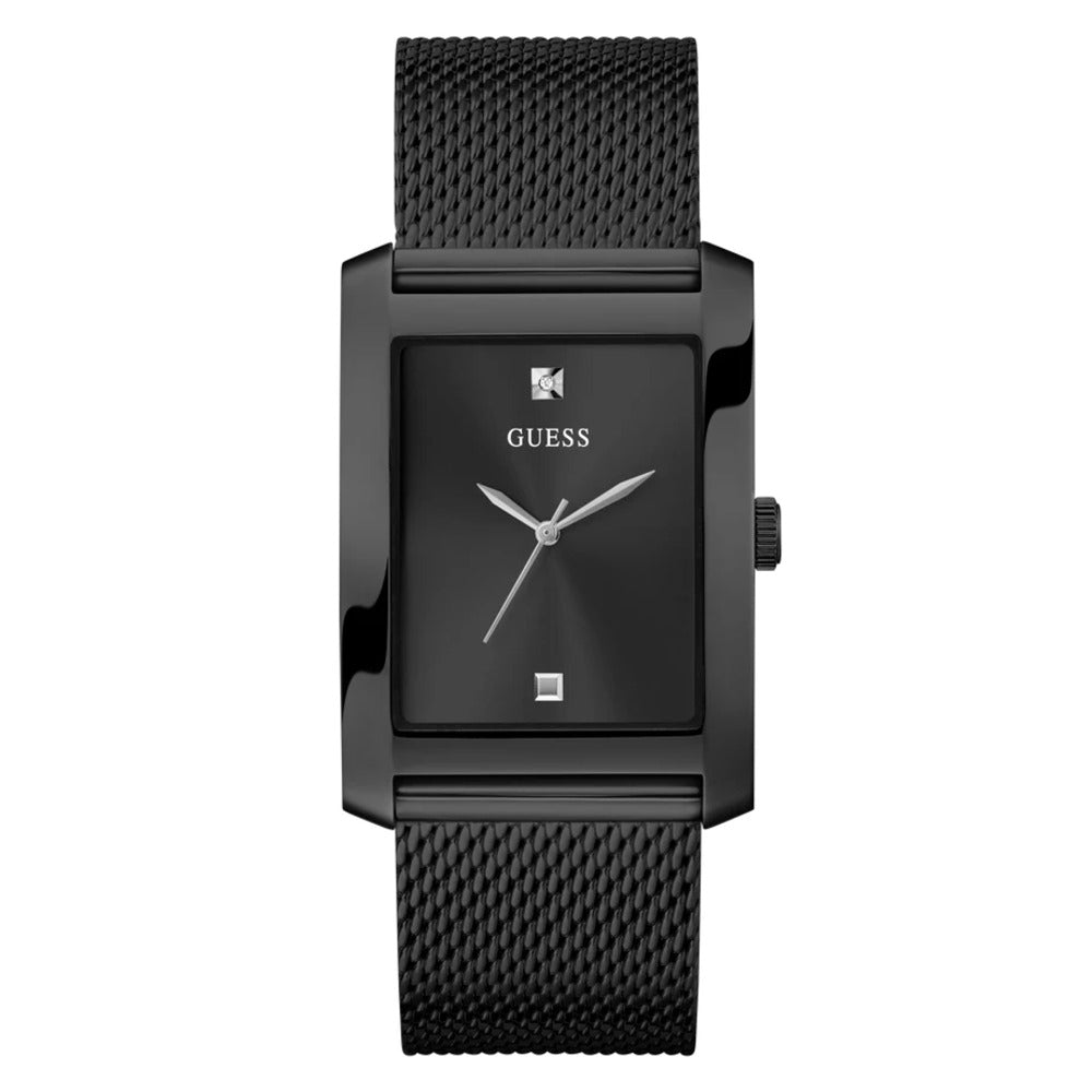 Men Guess Dress Black Watch
