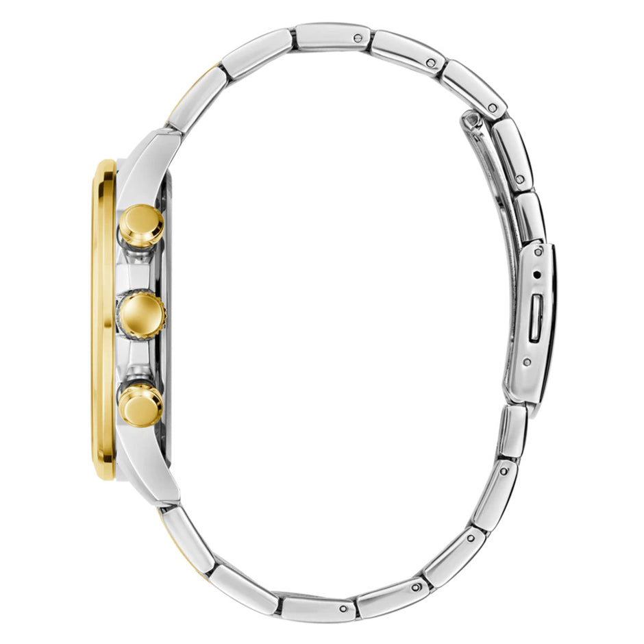 Men Guess Dress Two Tone Watch