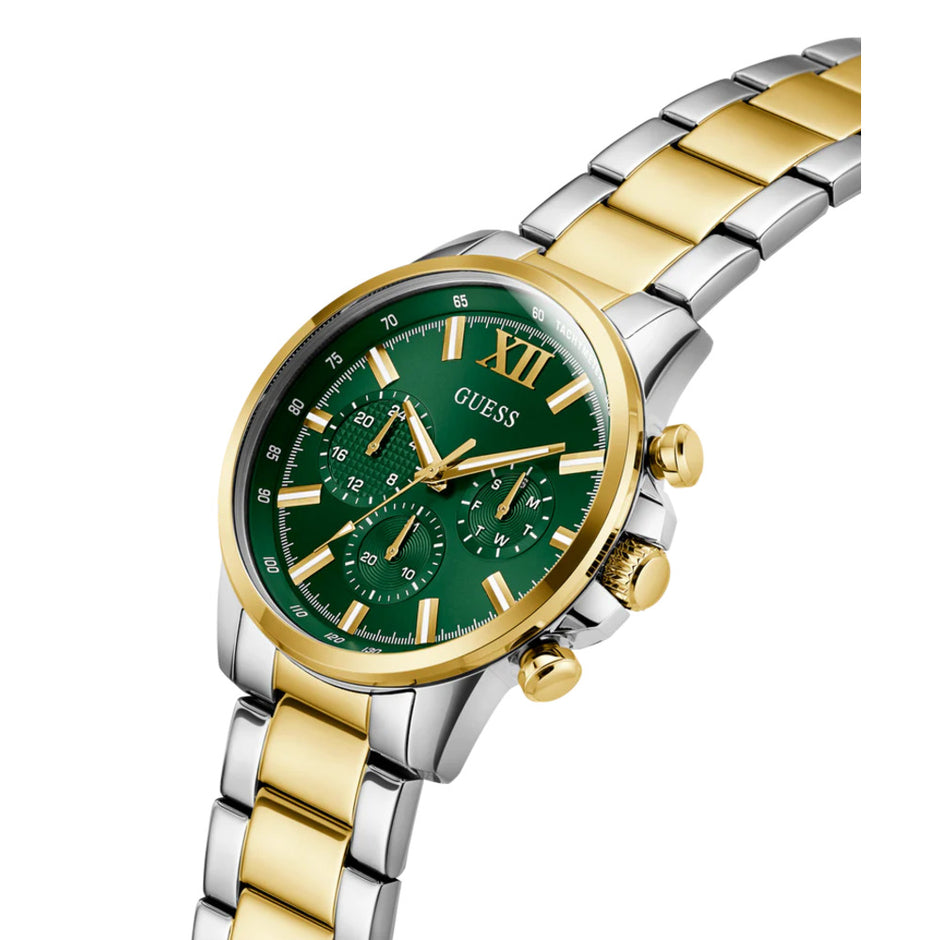 Men Guess Dress Two Tone Watch