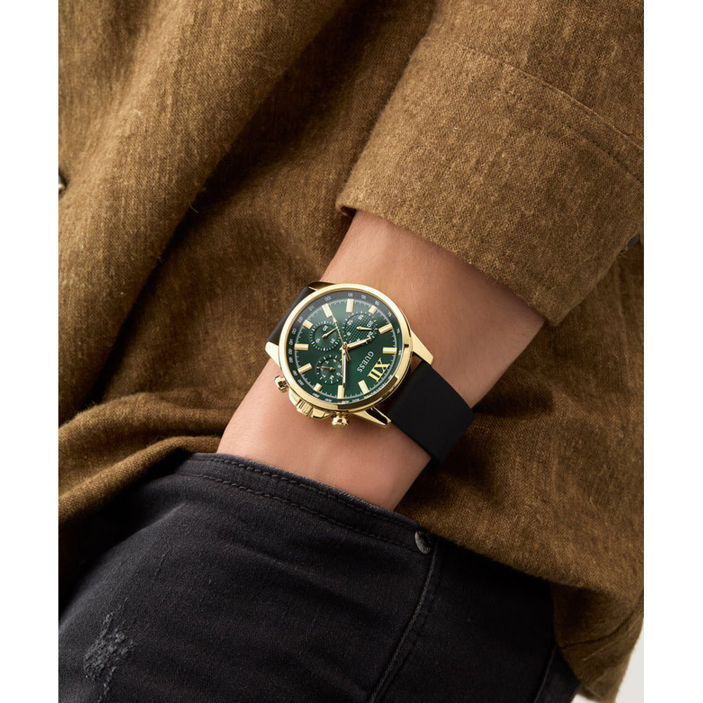 Men Guess Dress Black Watch