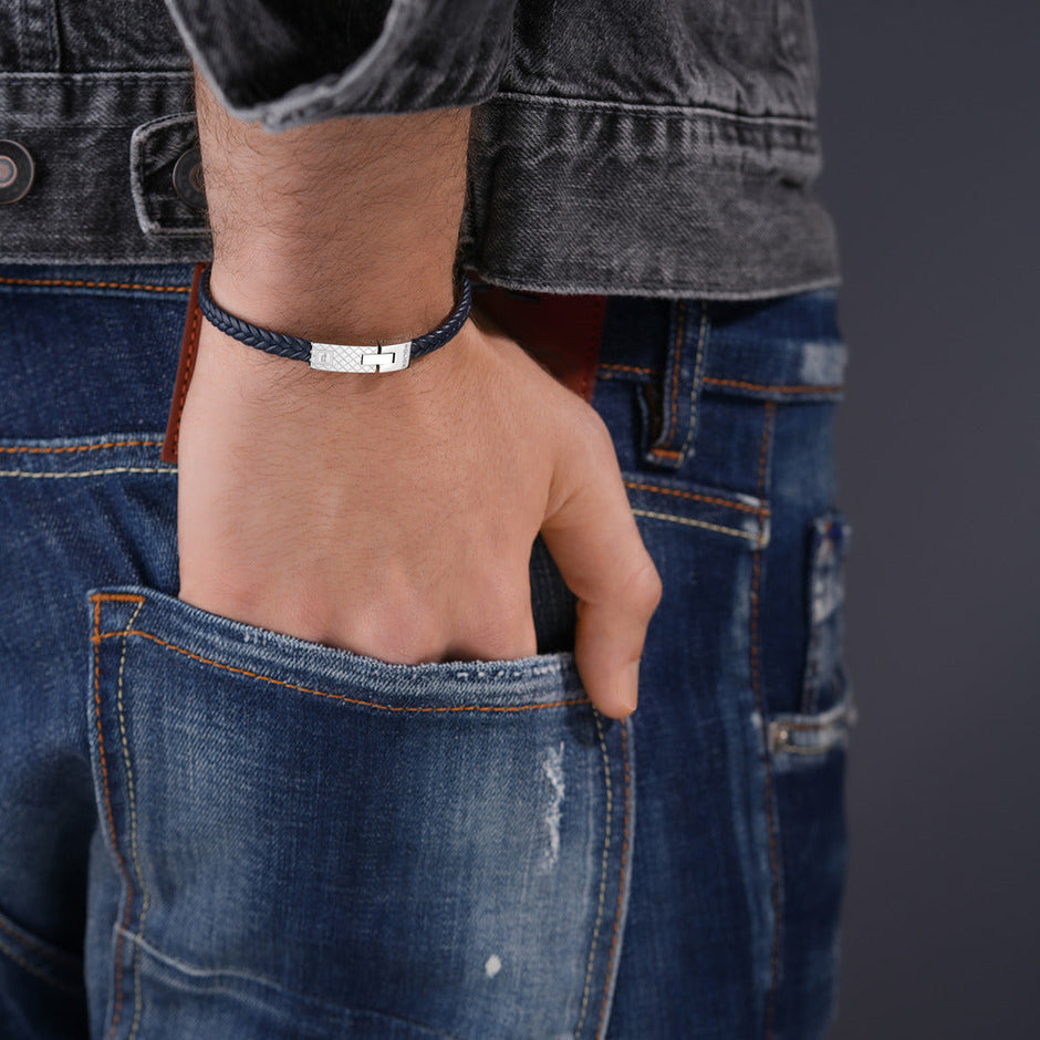 Men Intersect Bracelet