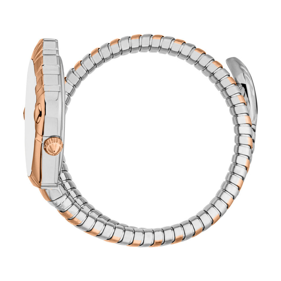 ساعة ليريكا ثنائية اللون نسائية