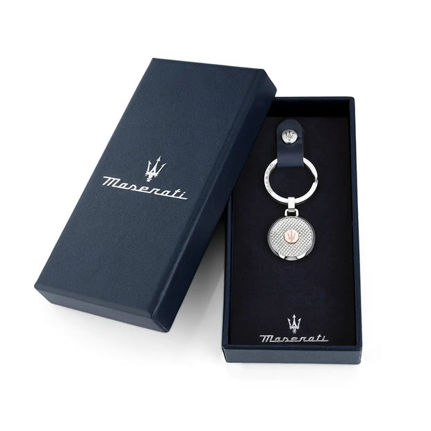 Men Iconic Silver Key Ring