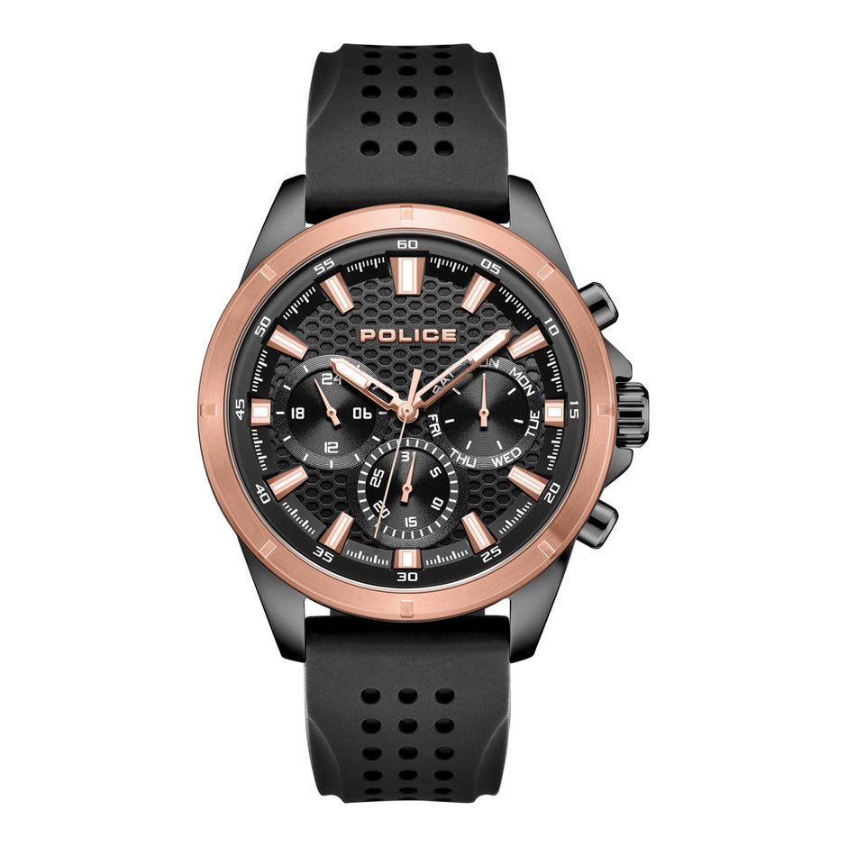 ساعة مالاوي سوداء للرجال مقاس