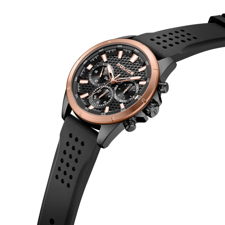 ساعة مالاوي سوداء للرجال مقاس