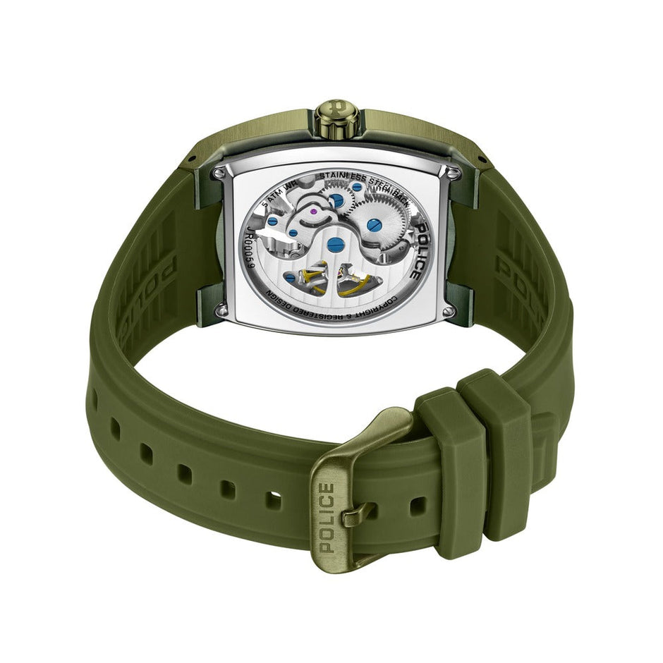 Men Green Silicone Watch