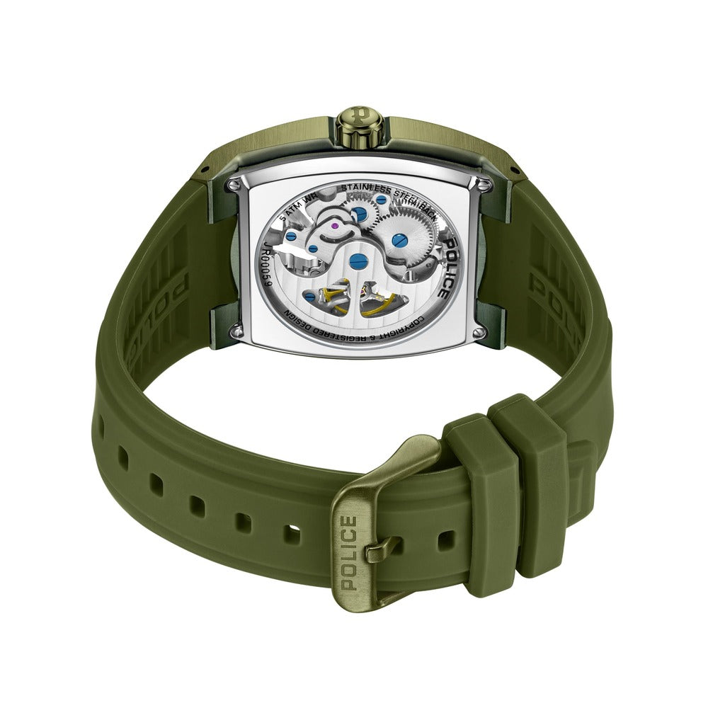 Men Green Silicone Watch